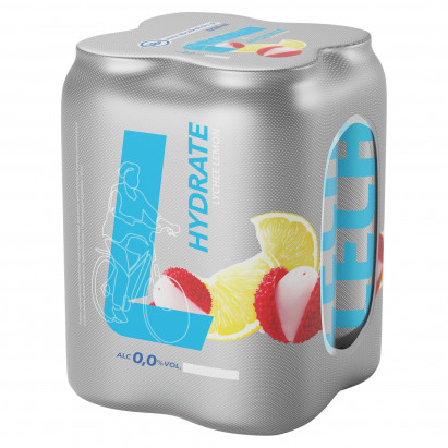 Lech Hydrate Piwo bezalkoholowe o smaku liczi i cytryny 2 l (4 x 0,5 l)