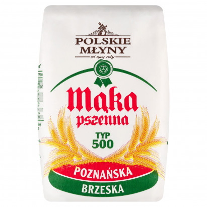 Polskie Młyny Mąka pszenna poznańska brzeska typ 500 1 kg