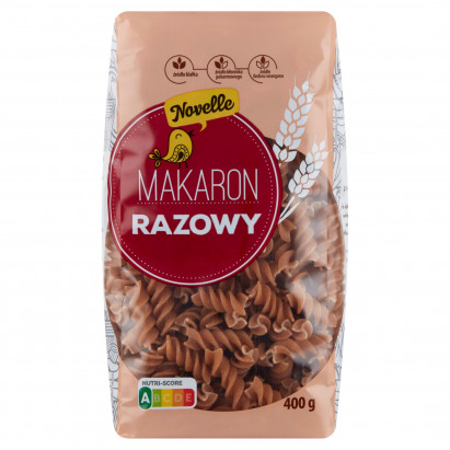 Novelle Makaron razowy świdry 400 g