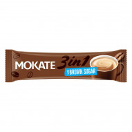 Mokate 3in1 Brown Sugar Rozpuszczalny napój kawowy w proszku 17 g
