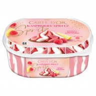 Carte D'Or Lody sorbetowe malinowe i lody sorbetowe cytrynowe z sosem 825 ml