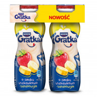 Danone Gratka Jogurt do picia o smaku truskawkowo-bananowym 4 x 155 g