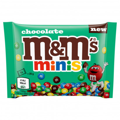 M&M's Chocolate Minis Czekolada mleczna w kolorowych skorupkach 20 g