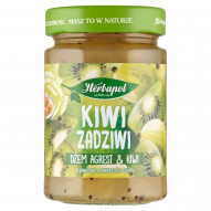 Herbapol Kiwi zadziwi Dżem agrest & kiwi o obniżonej zawartości cukru 280 g