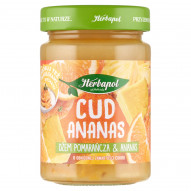 Herbapol Cud ananas Dżem pomarańcza & ananas o obniżonej zawartości cukru 280 g