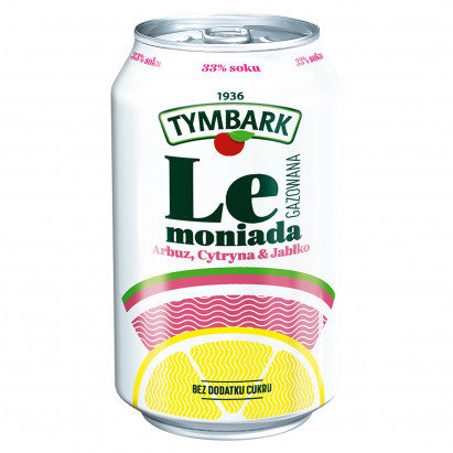 Tymbark Lemoniada gazowana arbuz cytryna & jabłko 330 ml 