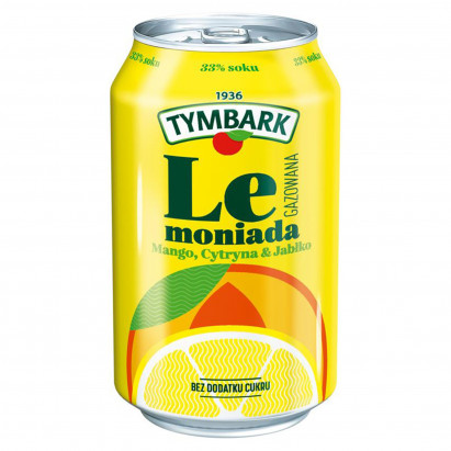 Tymbark Lemoniada gazowana mango cytryna & jabłko 330 ml
