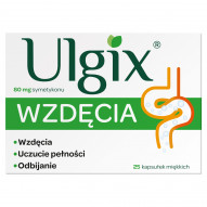 Ulgix 80 mg Wyrób medyczny wzdęcia 25 sztuk