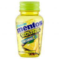 Mentos Sours Kwaśne pastylki smak cytrynowy 49 g (70 sztuk)