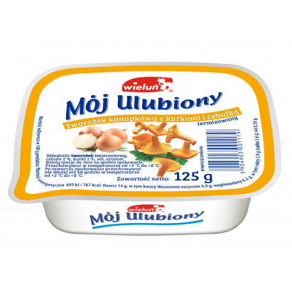 Twarożek kanapkowy Mój Ulubiony z kurkami i cebulką 125 g