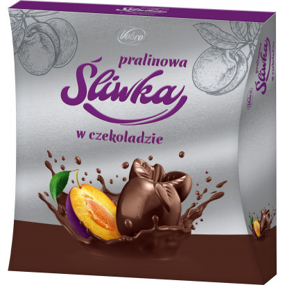 Vobro Pralinowa Śliwka w czekoladzie 144g