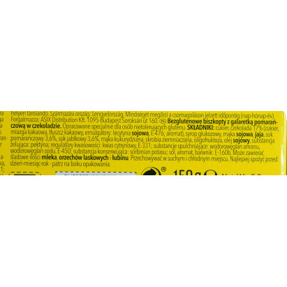 Biszkopty Orangino z galaretką w czekoladzie 150g