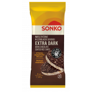 SONKO Wafle ryżowe w czekoladzie gorzkiej 64% EXTRA DARK