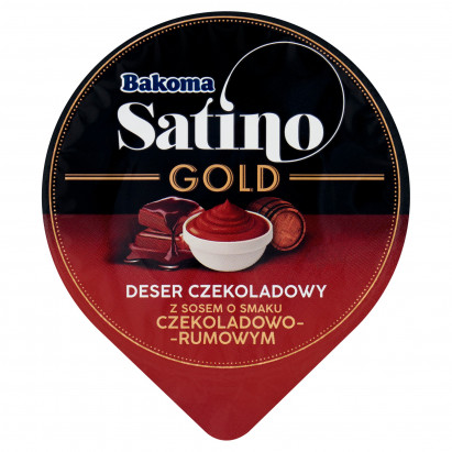 Bakoma Satino Gold Deser czekoladowy z sosem o smaku czekoladowo-rumowym 135 g