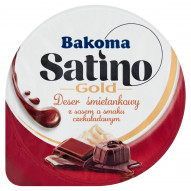 Bakoma Satino Gold Deser śmietankowy z sosem o smaku czekoladowym 135 g