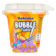 Bakoma Bubble Twist Jogurt pitny brzoskwinia marakuja z kulkami owocowymi 210 g