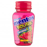 Mentos Sours Kwaśne pastylki smak truskawkowy 49 g (70 sztuk)