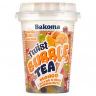 Bakoma Bubble Twist Napój owocowo-herbaciany mango z kulkami o smaku pomarańczowym 350 g