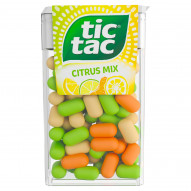 Tic Tac Drażetki o smaku owoców yuzu mandarynki cytryny oraz cytryny-limetki 54 g
