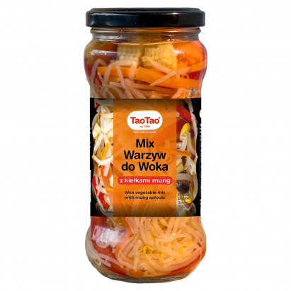 Tao Tao Mix warzyw do woka z kiełkami mung 330 g
