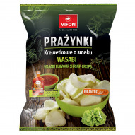 Vifon Prażynki krewetkowe o smaku wasabi pikantne 100 g