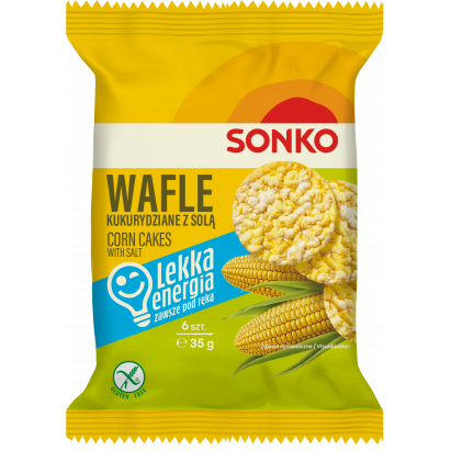SONKO Wafle kukurydziane solone 35g