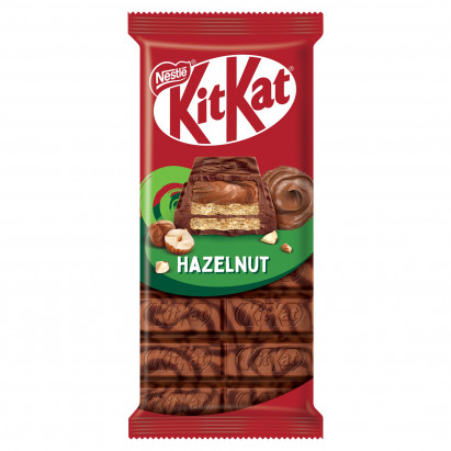 KitKat Hazelnut Czekoladowa tabliczka w mlecznej czekoladzie z nadzieniem orzechowym 99 g