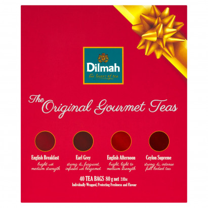 Dilmah The Original Gourmet Teas Zestaw herbat czarnych i czarnych aromatyzowanych 80 g (40 x 2 g)