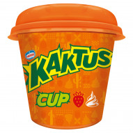 Kaktus Cup Lody o smaku śmietankowym zakręcone z sorbetem truskawkowym 185 ml