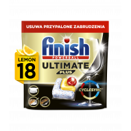 FINISH Kapsułki do zmywarki Ultimate Plus lemon 18 tabletek