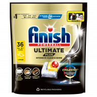 Finishl Ultimate Plus Lemon Kapsułki do mycia naczyń w zmywarce 439,2 g (36 sztuk)