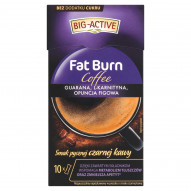 Big-Active Fat Burn Coffee Rozpuszczalny napój kawowy o smaku czarnej kawy 100 g (10 x 10 g)
