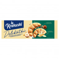 Krakuski Delikatki Herbatniki o smaku waniliowym z orzechami laskowymi 125 g 
