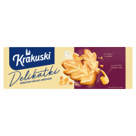 Krakuski Delikatki Herbatniki maślane lukrowane 125 g