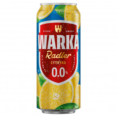 Warka Radler Mix piwa 0 % i lemoniady cytryna 500 ml