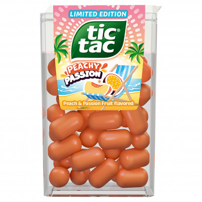 Tic Tac Drażetki o smaku brzoskwiniowo-marakujowym 18 g