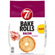 7Days Bake Rolls chipsy chlebowe o smaku bekonu - 150 g