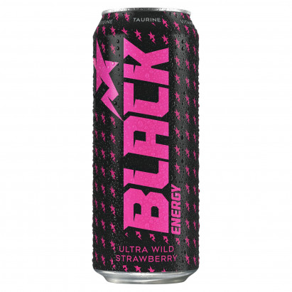 Black Energy Ultra Wild Strawberry Gazowany napój energetyzujący 500 ml