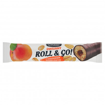 Cornexi Roll & Go! Baton owsiany z nadzieniem morelowym 30 g