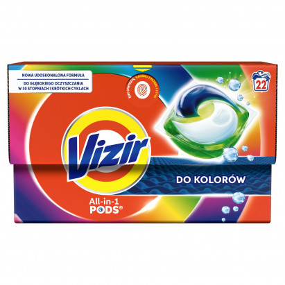 Vizir KAPSUŁKI do kolorowych tkanin Kapsułki do prania, 22 prań