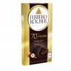 Ferrero Rocher Czekolada ciemna z nadzieniem z orzechów laskowych i kawałkami orzechów 90 g