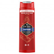 Old Spice Captain Męski płyn do kąpieli, żel pod prysznic i szampon 3 w 1 400ml