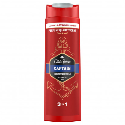 Old Spice Captain Męski płyn do kąpieli, żel pod prysznic i szampon 3 w 1 400ml
