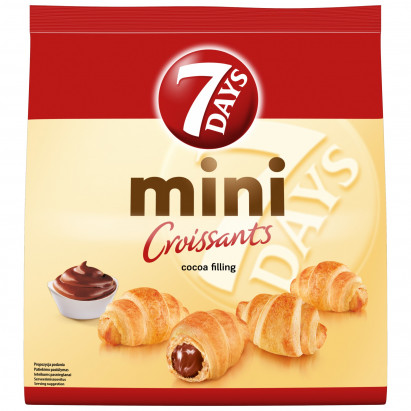7 Days Mini rogaliki z ciasta francuskiego z nadzieniem kakaowym 300 g