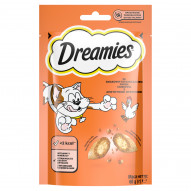 Dreamies Karma uzupełniająca dla dorosłych kotów i kociąt ze smakowitym kurczakiem 60 g