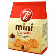 7Days Mini rogaliki z ciasta francuskiego z nadzieniem kakaowym - 185 g