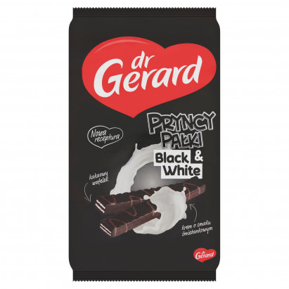 dr Gerard PryncyPałki Black & White Wafelki kakaowe z kremem o smaku śmietankowym 200 g