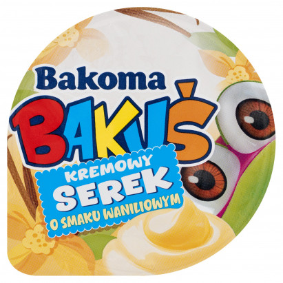 Bakoma Bakuś Kremowy serek o smaku waniliowym 125 g 