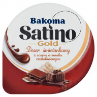 Bakoma Satino Gold Deser śmietankowy z sosem o smaku czekoladowym 135 g