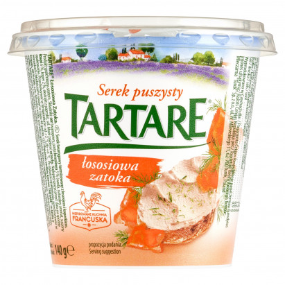 Tartare Serek puszysty łososiowa zatoka 140 g